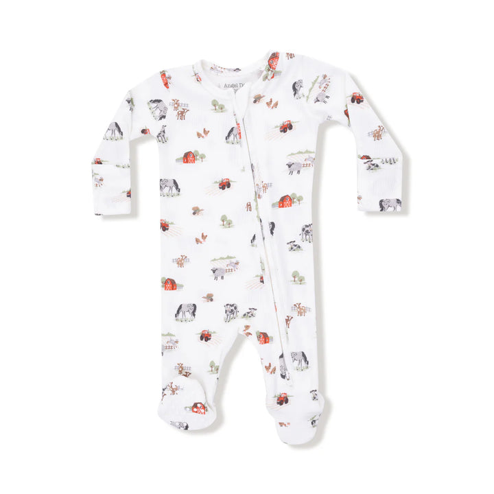 Little Farm 2 Way Zip Footie