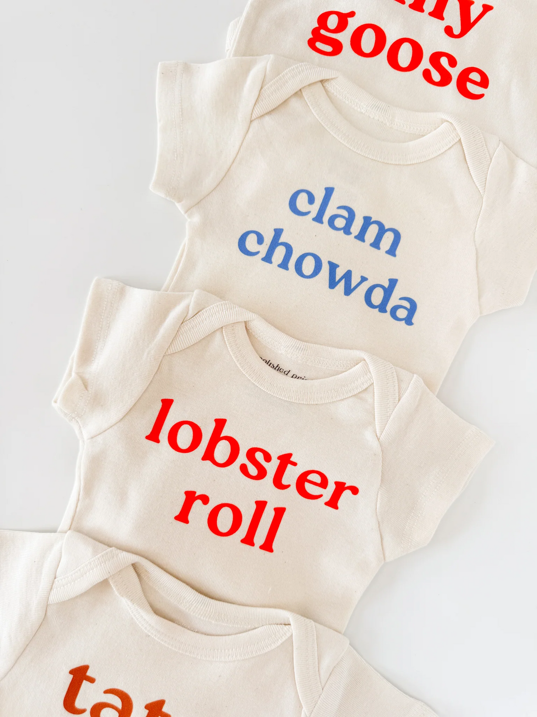 Organic Cotton Baby Onesie  - Lobster Roll