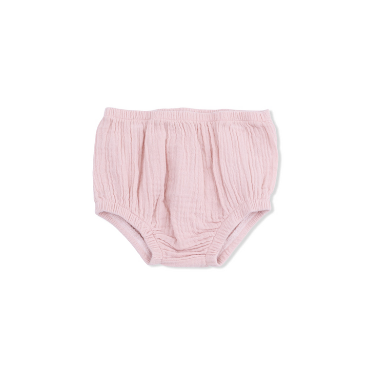 Solid Muslin Lotus Petal Collar Dress + Bloomer