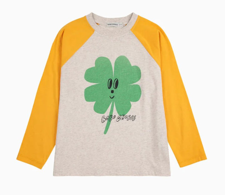 Lucky Clover Raglan Sleeve L/S Tee