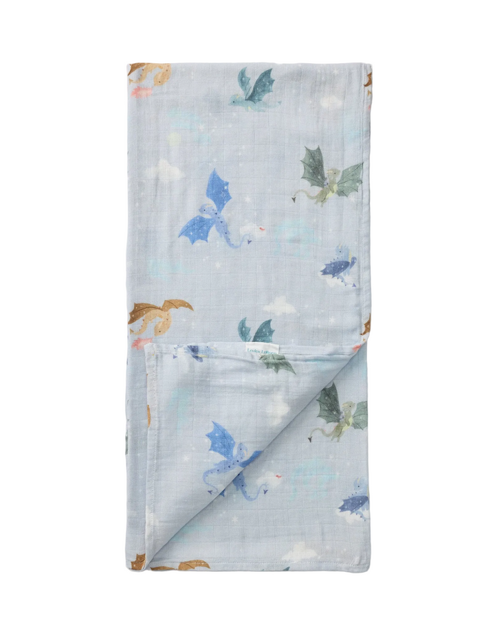 Muslin Swaddle Blanket - Magical Dragons