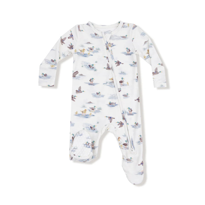 Migrating Mallards 2 Way Zipper Footed Romper