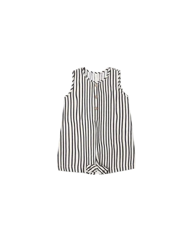 Natural Wavy Stripe Mavrick Romper