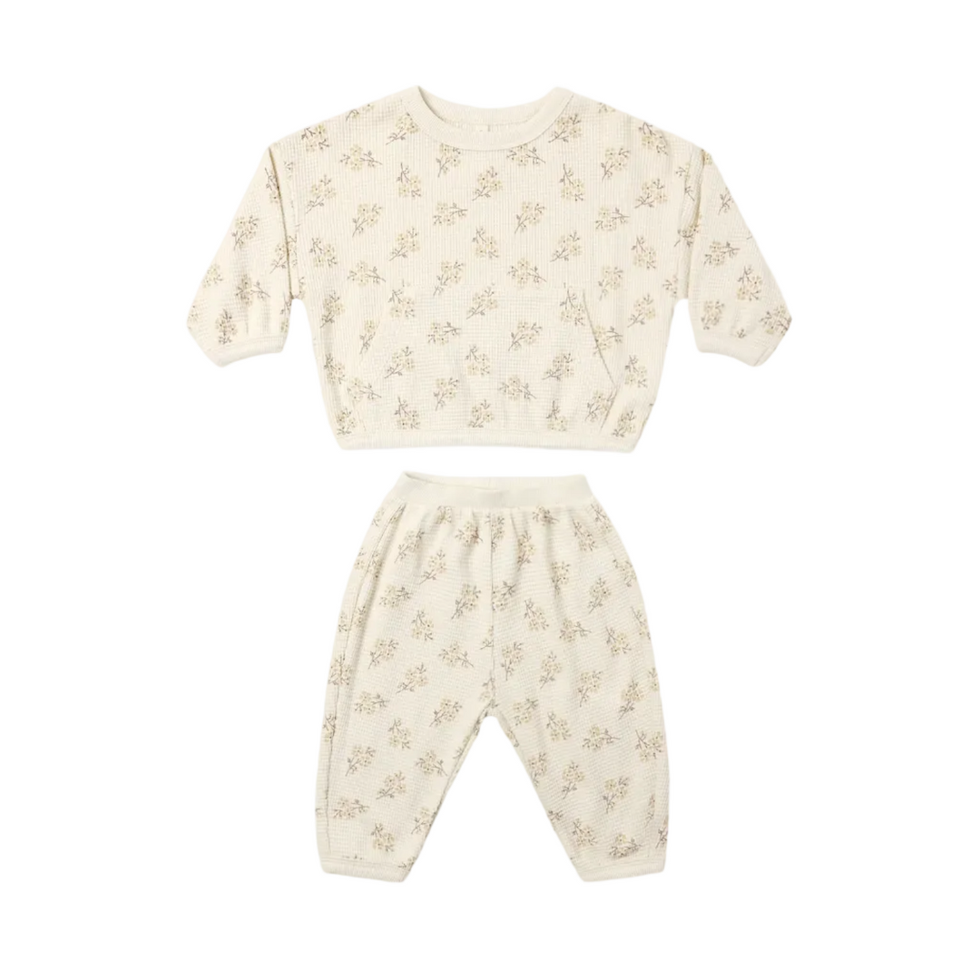 Waffle Slouch Set - Natural Meadow