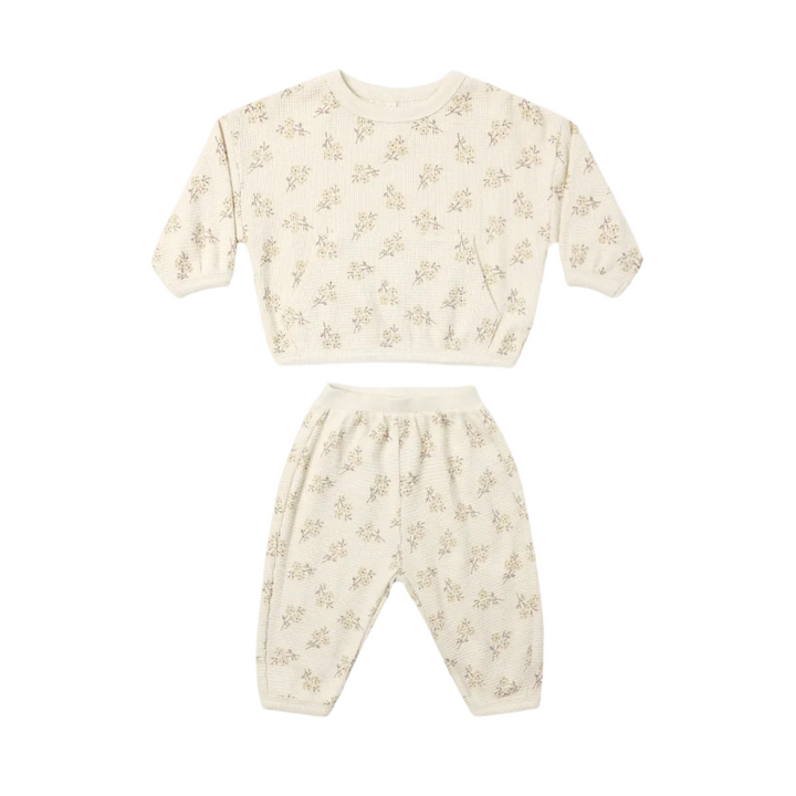 Waffle Slouch Set - Natural Meadow