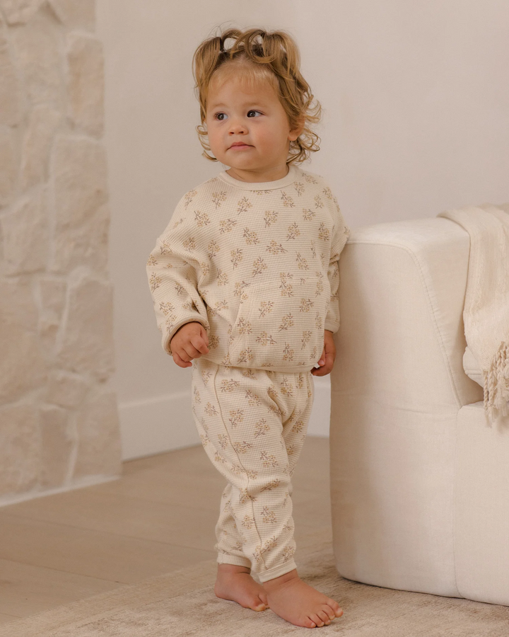 Waffle Slouch Set - Natural Meadow