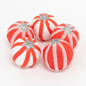 Peppermint Candy Surprise Balls set/6