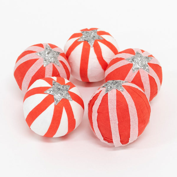 Peppermint Candy Surprise Balls set/6