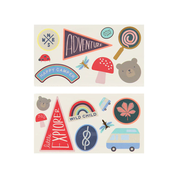Camping Adventure Temporary Tattoos
