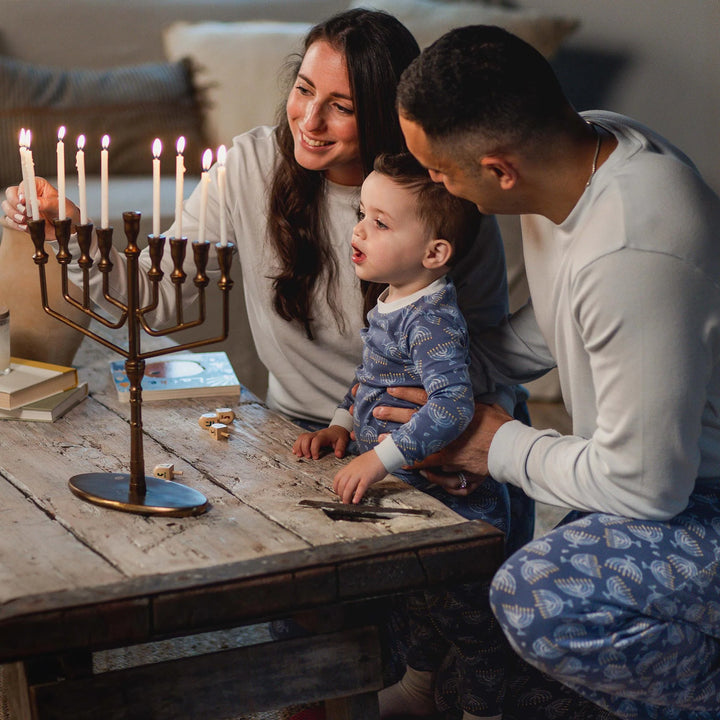 Organic Cotton Menorah L/S Pajama Set