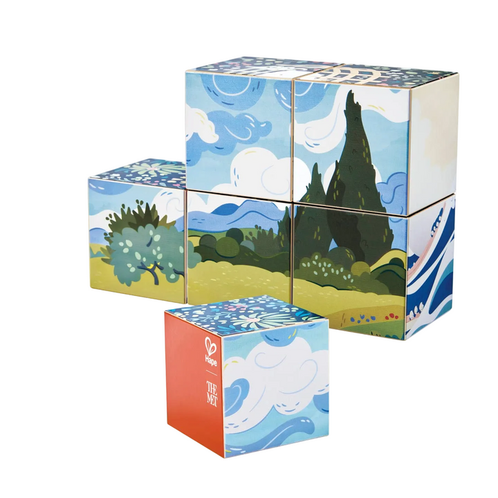 Hape x The Met Art Puzzle Cubes