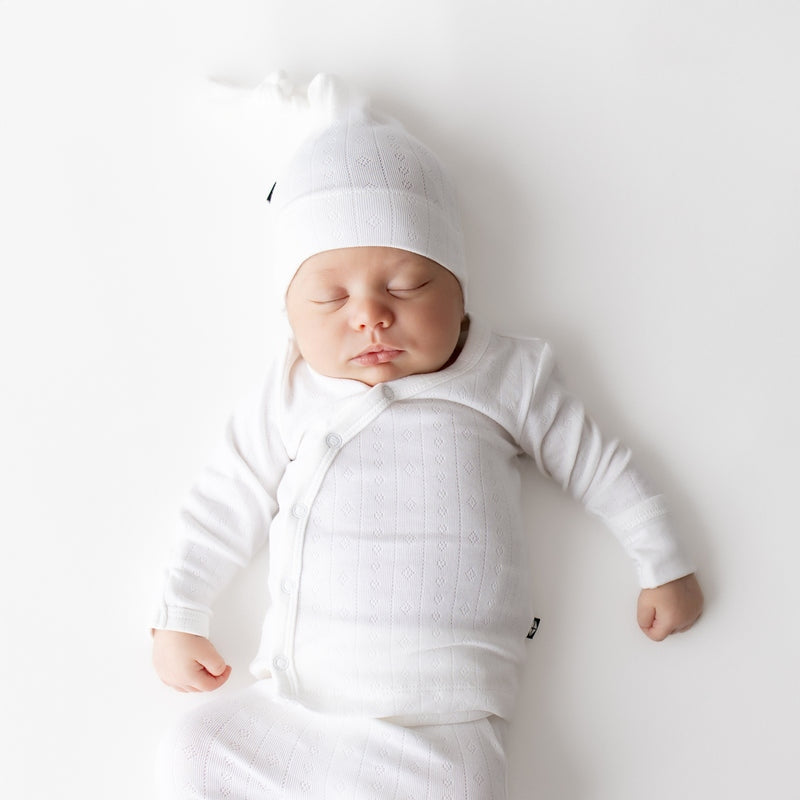 Pointelle Take Me Home Set w/ Cap - Cloud