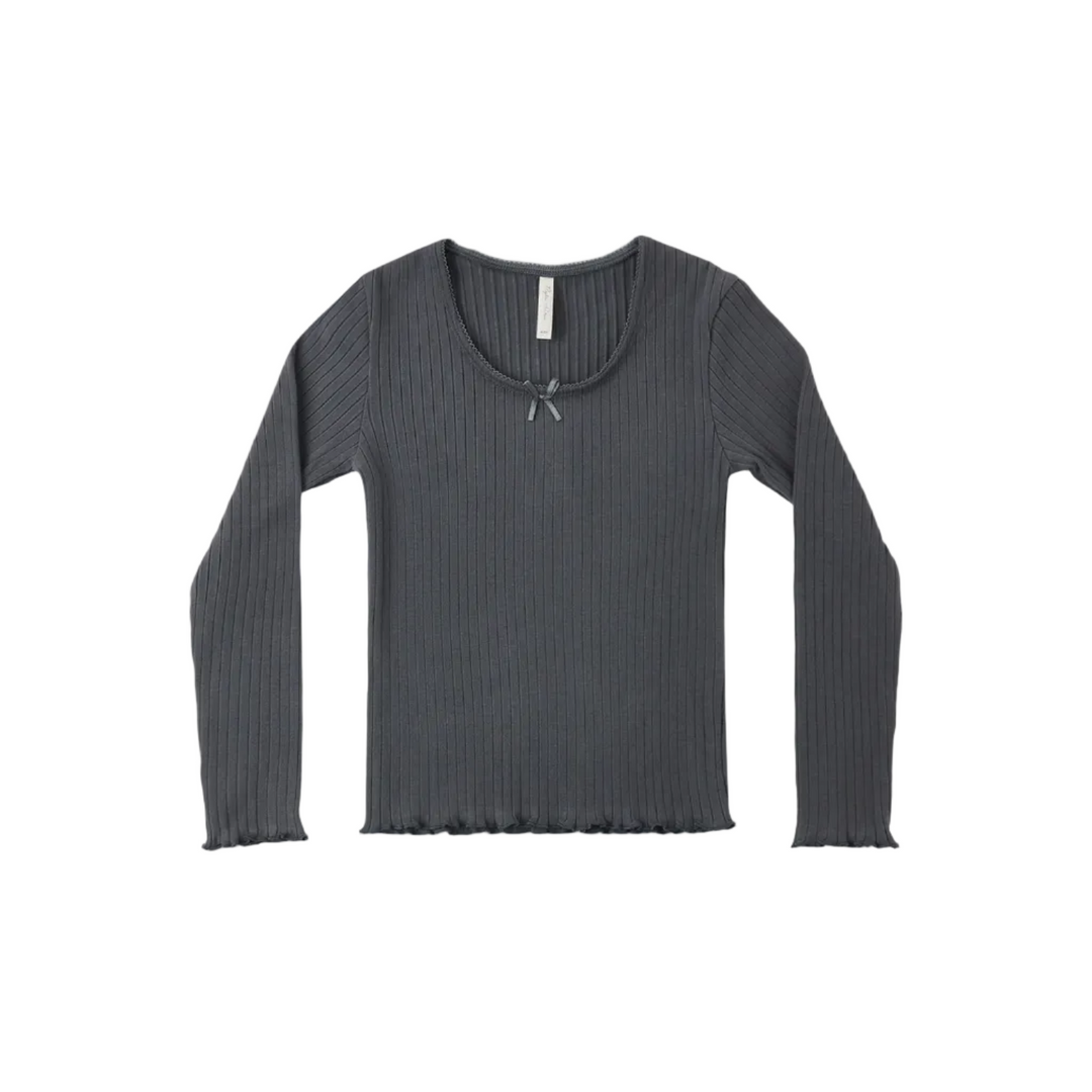 Ribbed Long Sleeve - Midnight