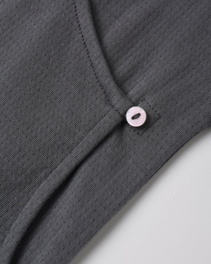 Pointelle Wrap Footie - Midnight
