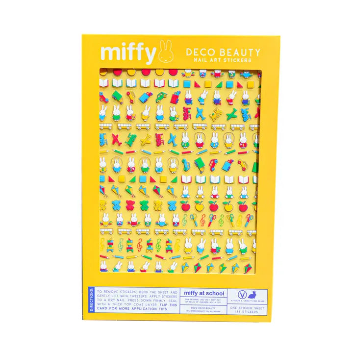 Nail Art Stickers - Miffy At School