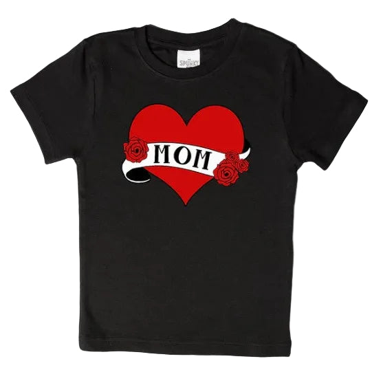 Mom Heart Tattoo Tee