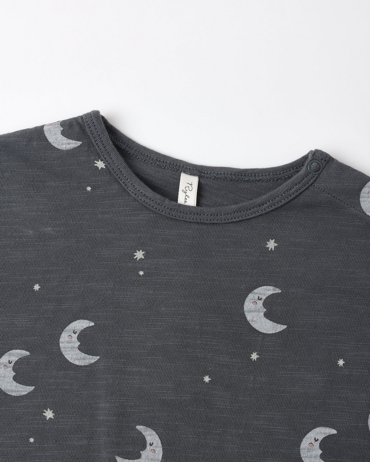 Long Sleeve Tee and Pant Set - Moons