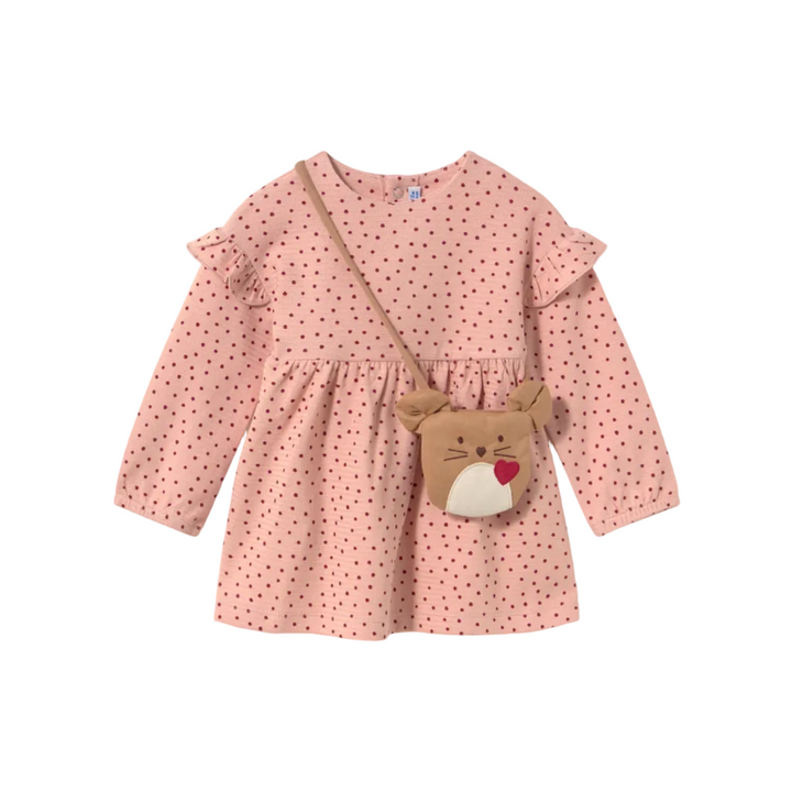 Polka Dot Dress w/ Mouse Bag