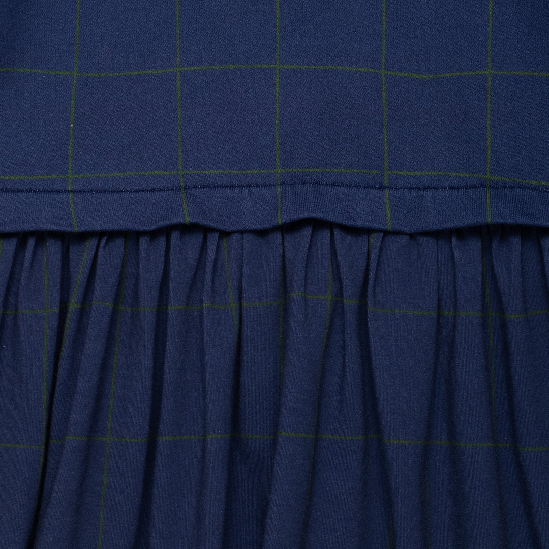 Grid Dress - Beacone Blue