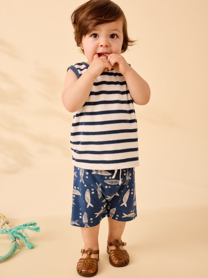 Tank + Shorts Set - Naval Blue
