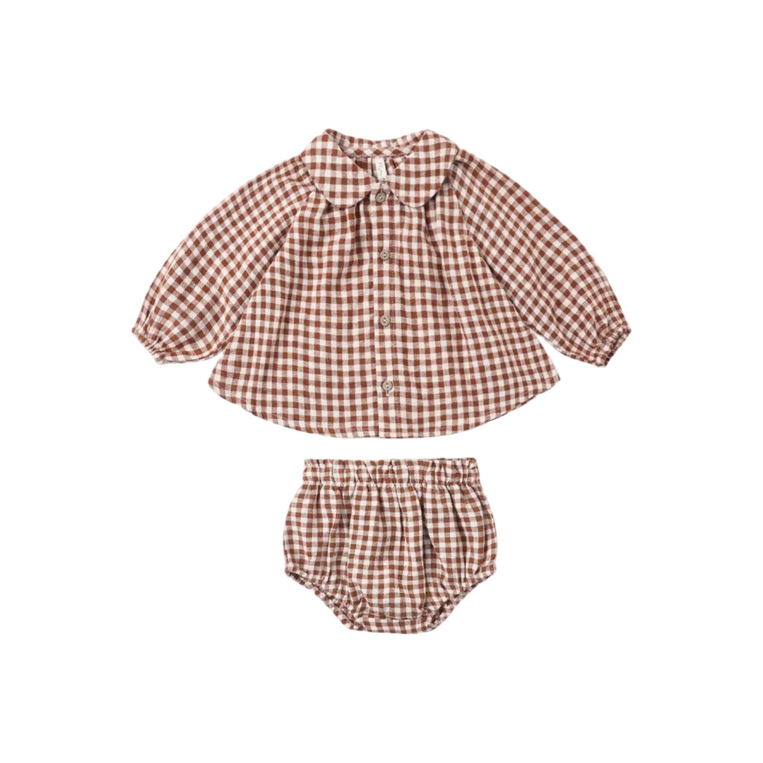 Nellie Set - Brick Check