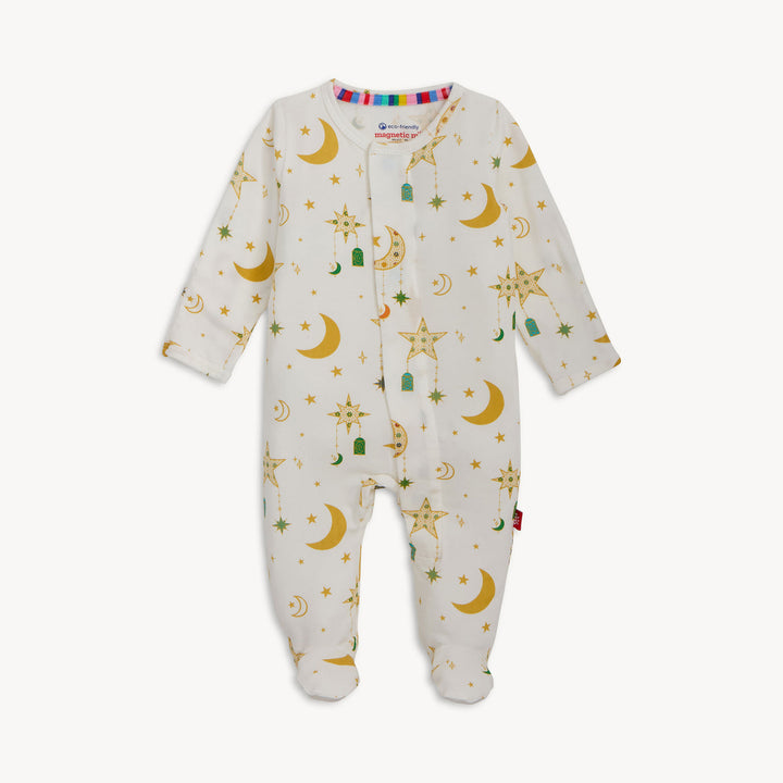 Ramadan Mubarak Modal Footed Romper