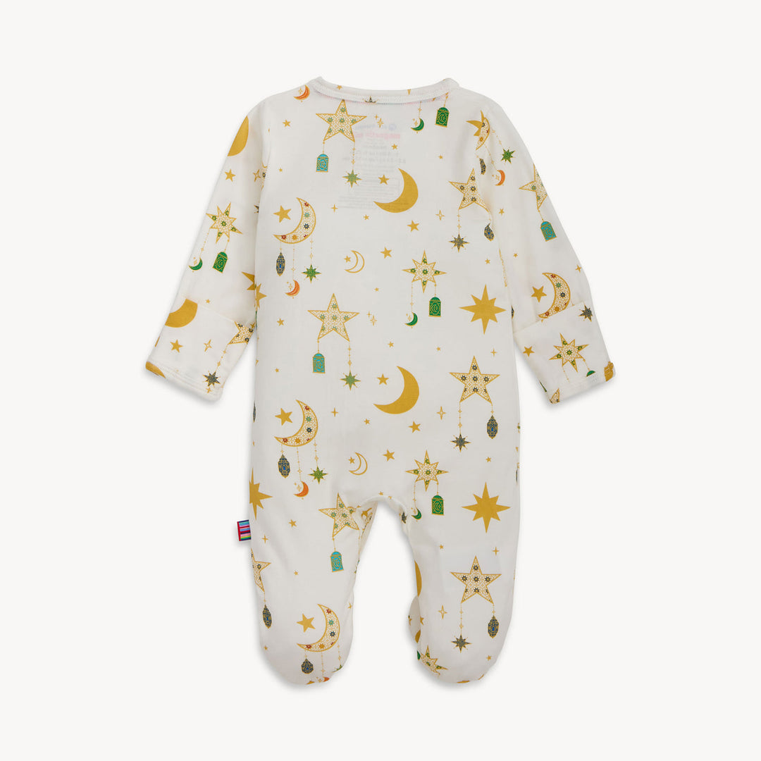 Ramadan Mubarak Modal Footed Romper