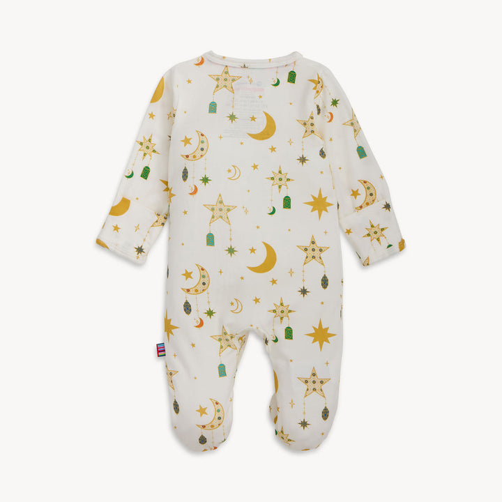 Ramadan Mubarak Modal Footed Romper