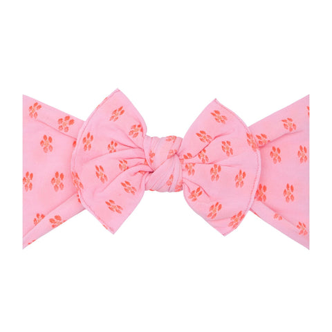 Classic Bow Stretch Headband pink/neon coral