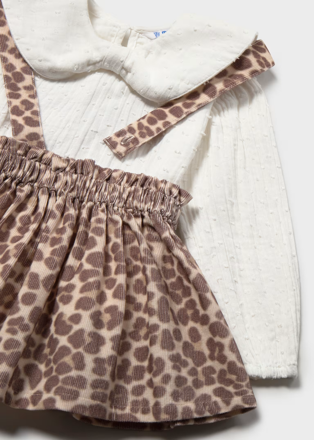 Olivia Leopard Pinafore Set