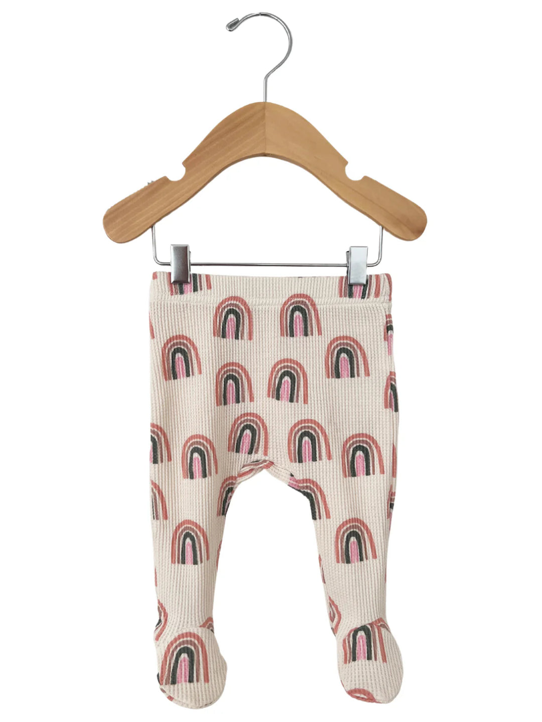 Pink Rainbow Organic Waffle Wrap Top + Pant Set