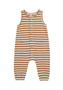 Clay Stripe Waffle Jumpsuit
