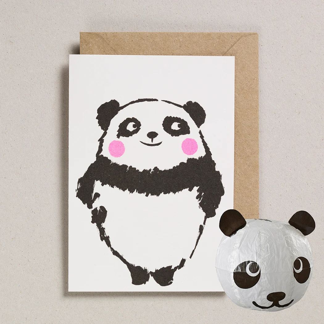 Panda Paper Balloon Cards