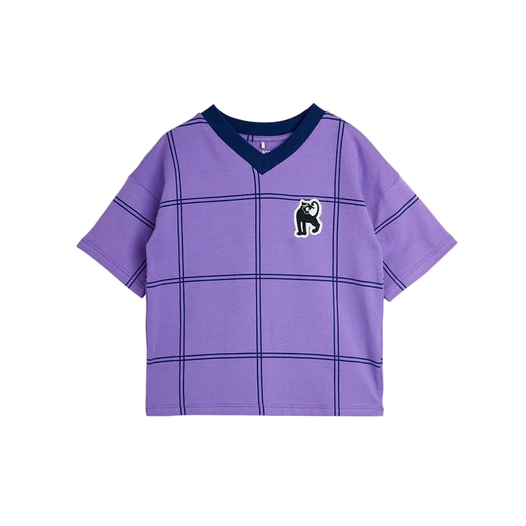 Check Panther Patch Tee - Purple
