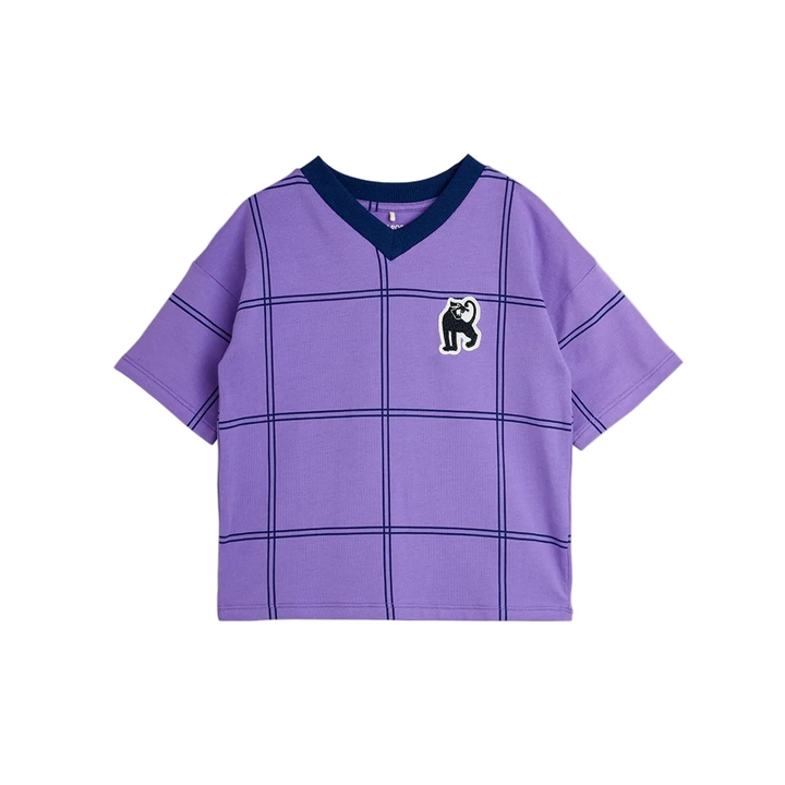 Check Panther Patch Tee - Purple