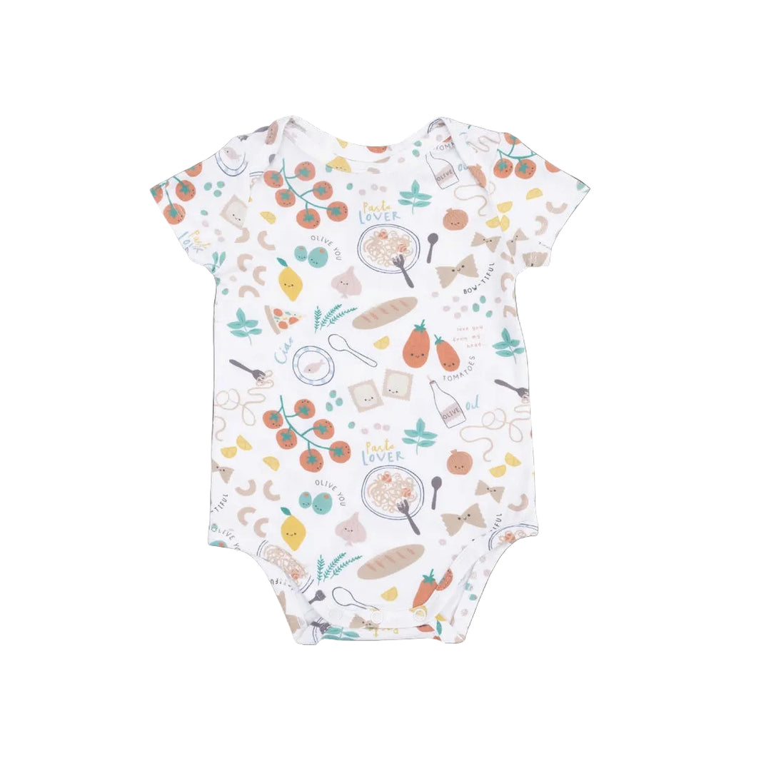 Short Sleeve Bodysuit - Pasta Lovers