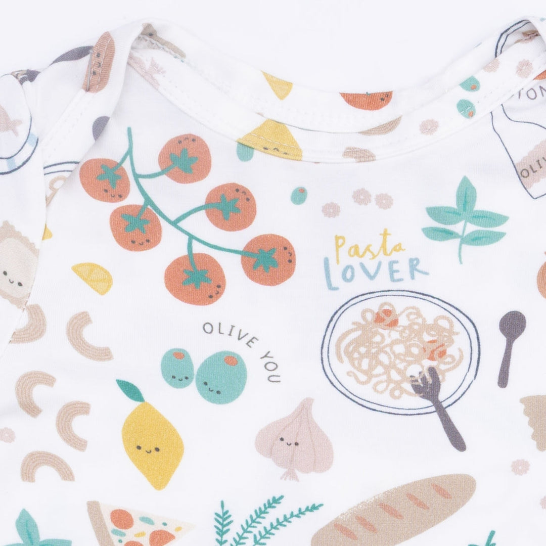 Short Sleeve Bodysuit - Pasta Lovers