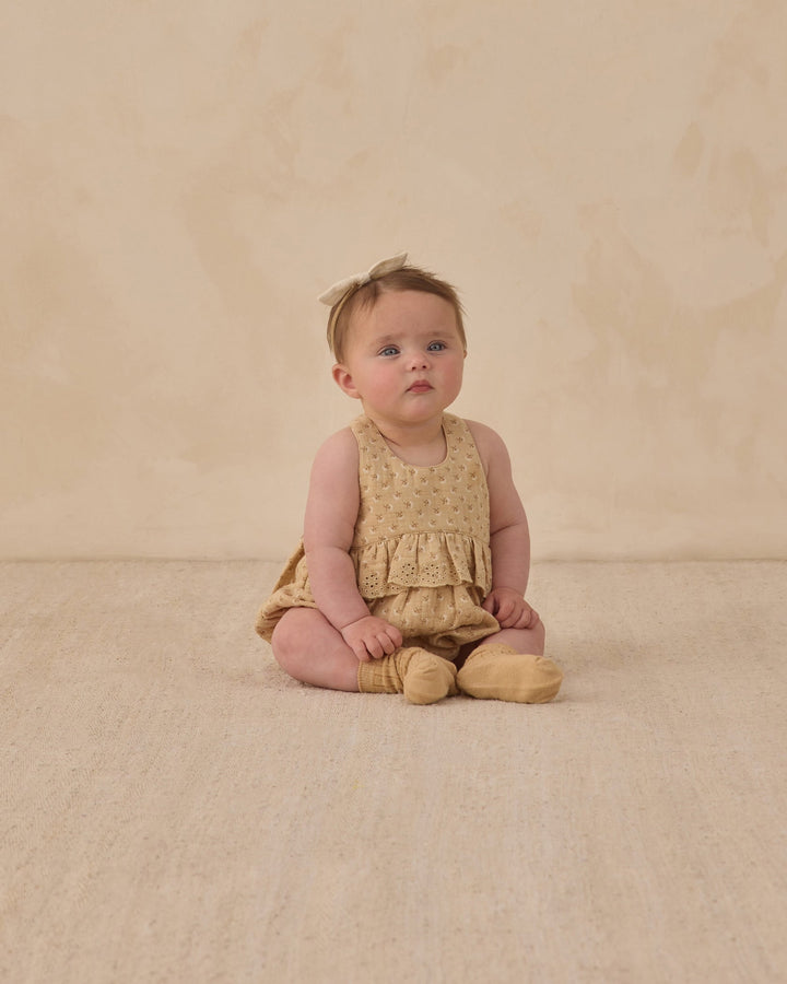 Butterscotch French Flora Penny Romper