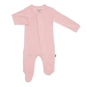 Pink Dogwood Modal Footed Romper