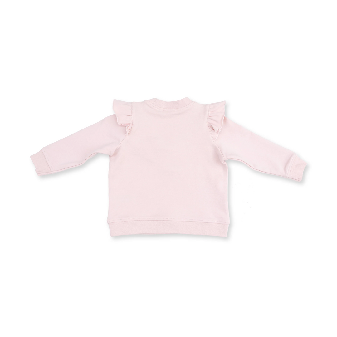 Ruffle Sweatshirt + Leggings - Veiled Pink Bows