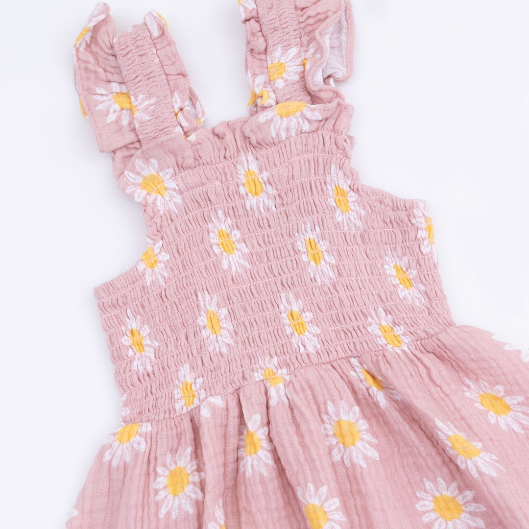Pink Caitlyn's Daisy Smocked Sundress