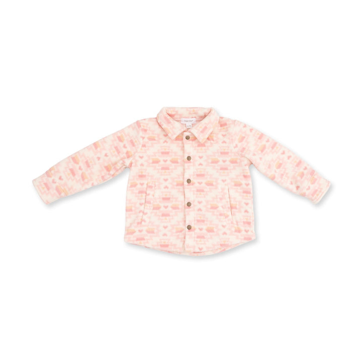 Fleece Shacket - Southwest Pink