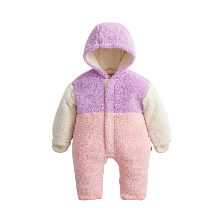 Sherpa Pram Suit - Pink Colorblock
