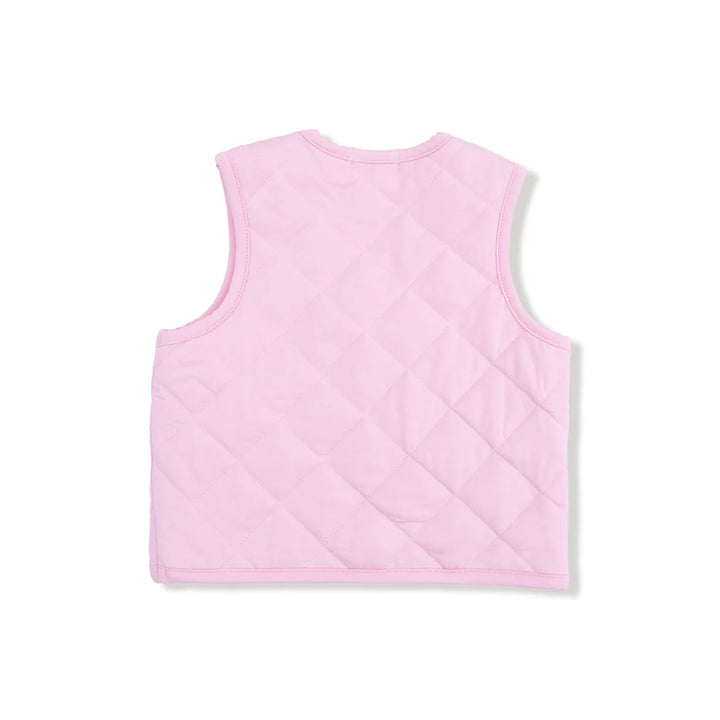 Romance Rose Quilted Vest w/ Heart Pocket