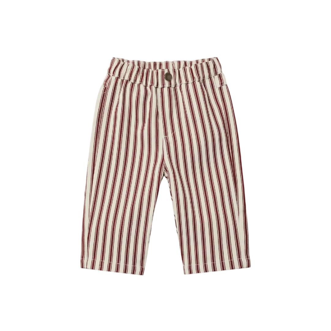 Grayson Pant - Black Cherry Pinstripe