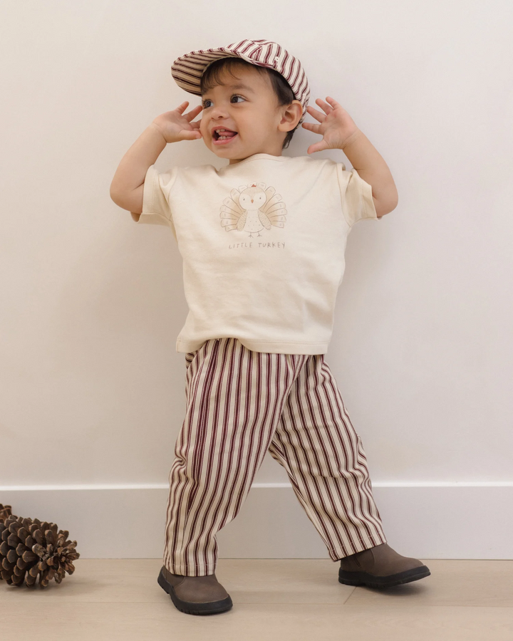 Grayson Pant - Black Cherry Pinstripe