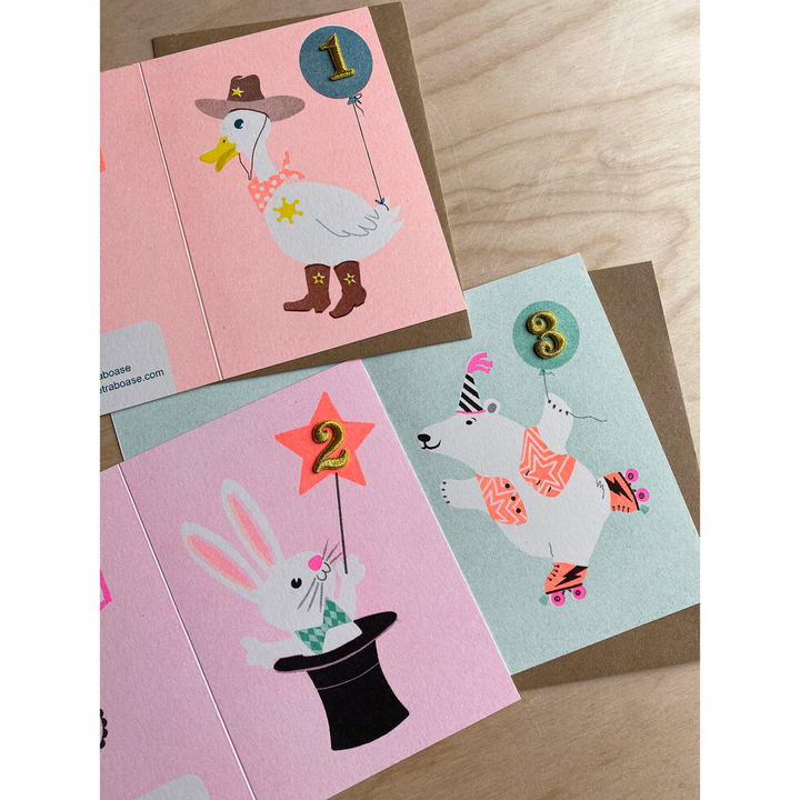 Polar Bear Confetti Pets Card - Age 3