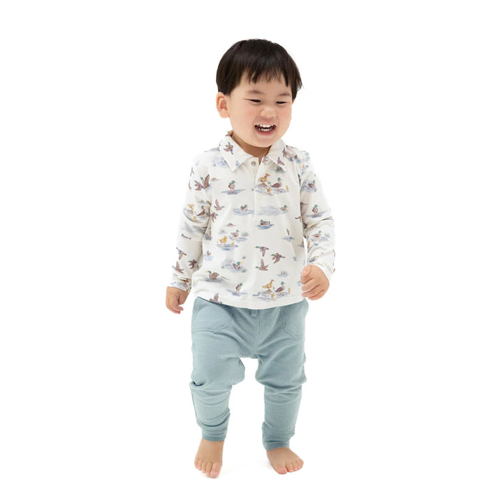 Migrating Mallards L/S Polo Shirt + Jogger Set
