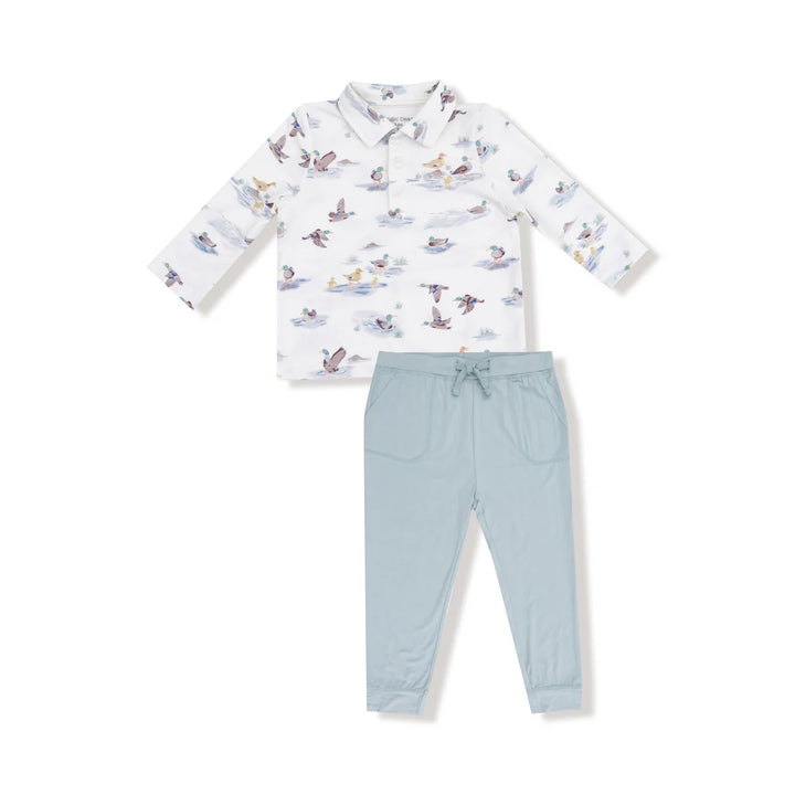 Migrating Mallards L/S Polo Shirt + Jogger Set