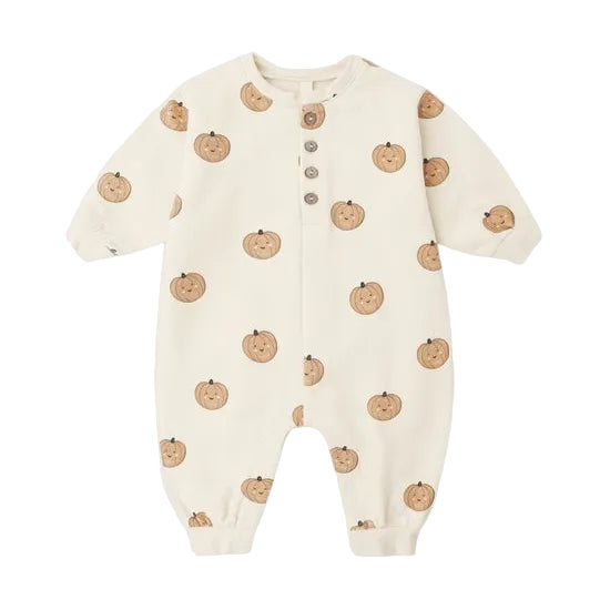 Relaxed Fleece Jumpsuit - Natural Pumpkins
